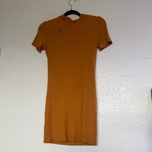 Mustard Mini Dress